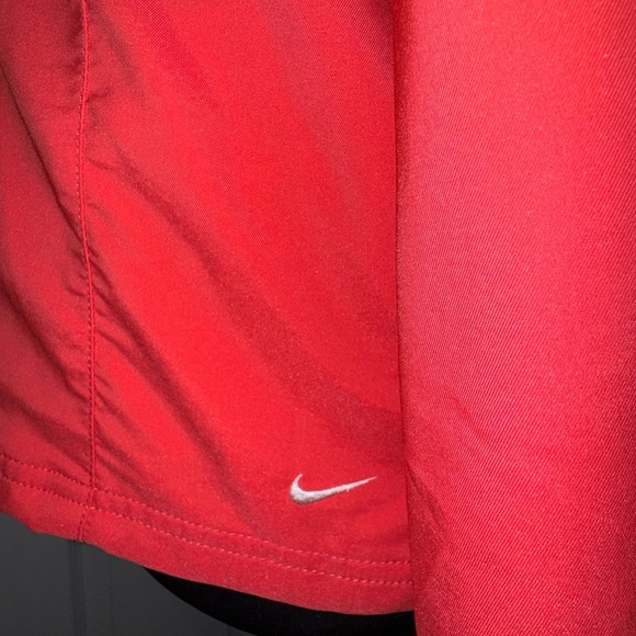 Nike White and Orange Bomber Jacket with Athletic Cut - Picture 4 of 9